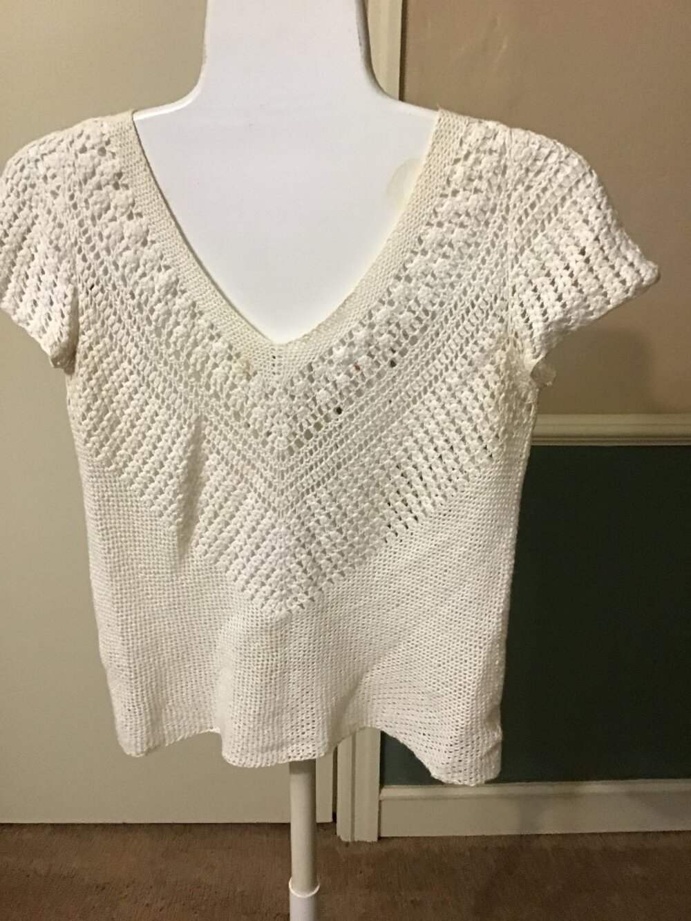Michael Kors Medium White Knit Blouse